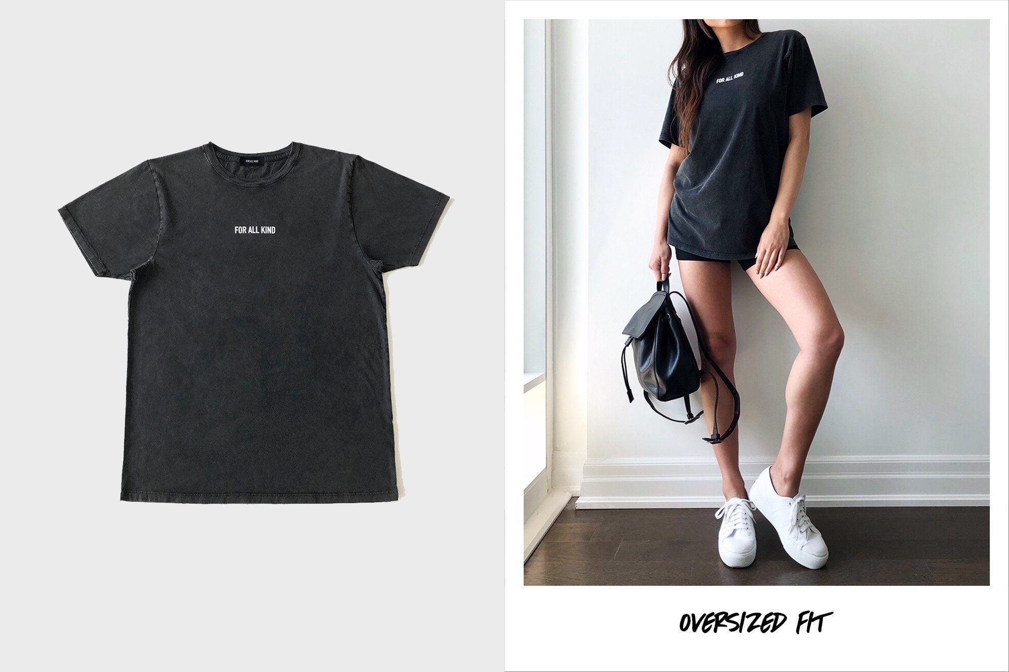 STONEWASHED UNISEX TEE